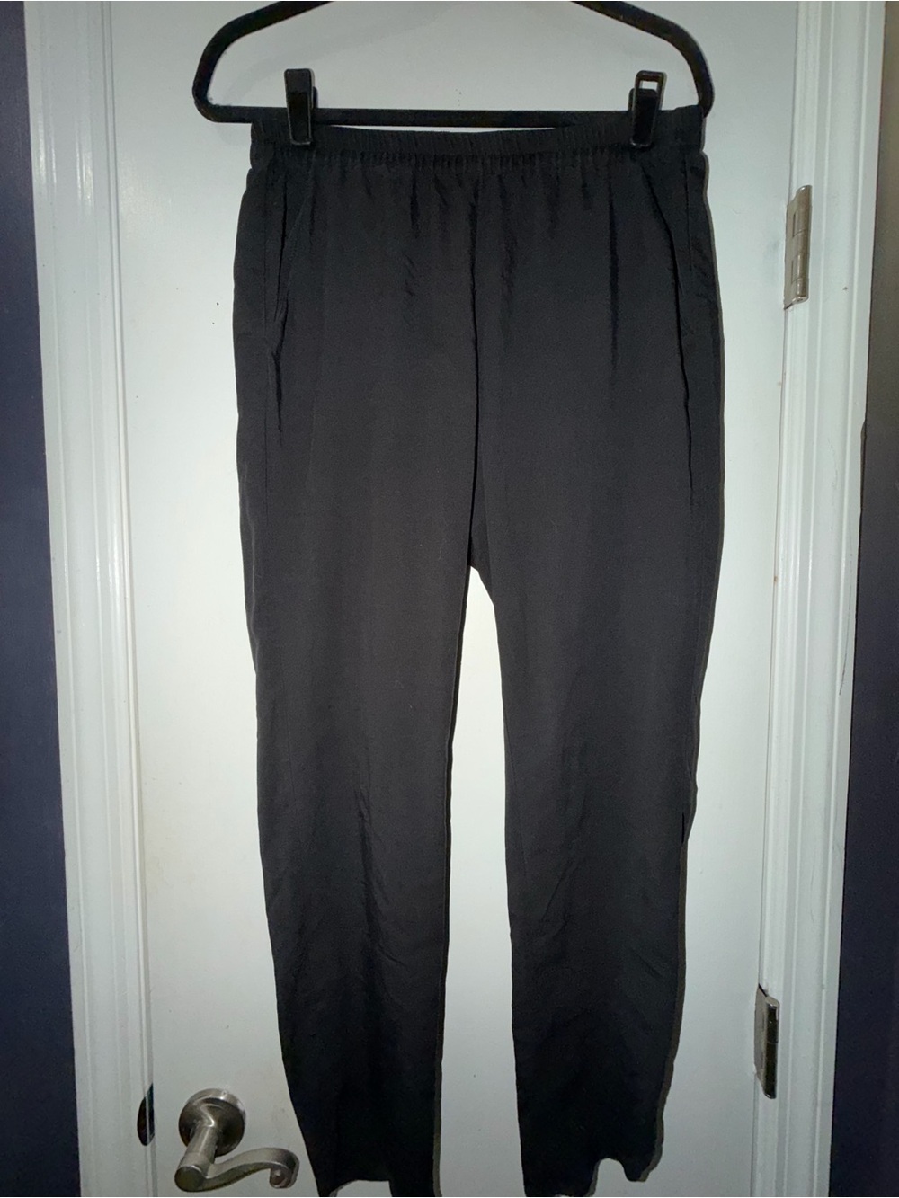Marine Layer Black Relaxed Elastic-Waist Jogger Pants
